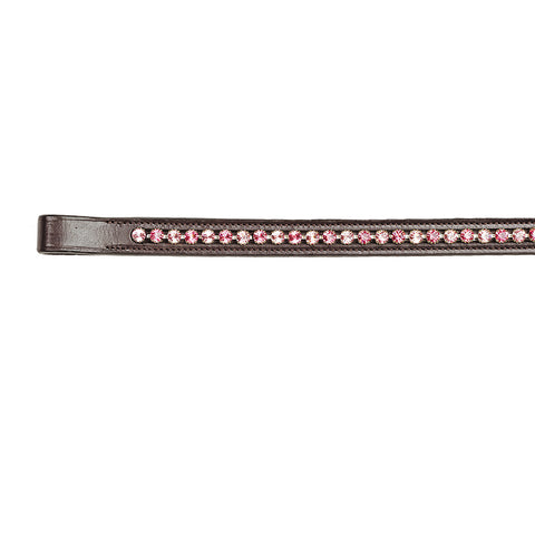 Grewal Equestrian™ Cherry Blossom Crystal Flower Straight Browband