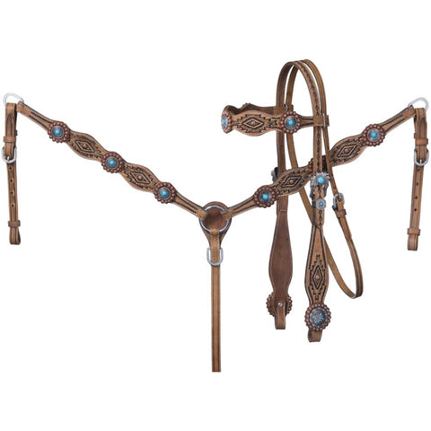 Tough-1® Serenity Browband Headstall & Breastcollar Set