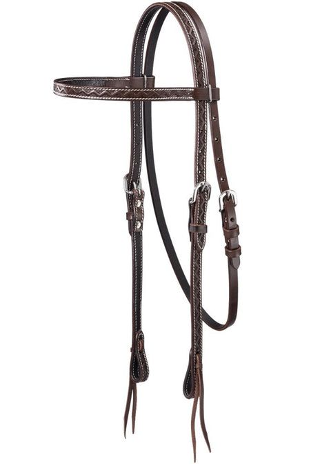 Royal King Zig Zag Tooled Browband Headstall