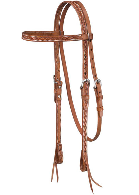 Royal King Zig Zag Tooled Browband Headstall