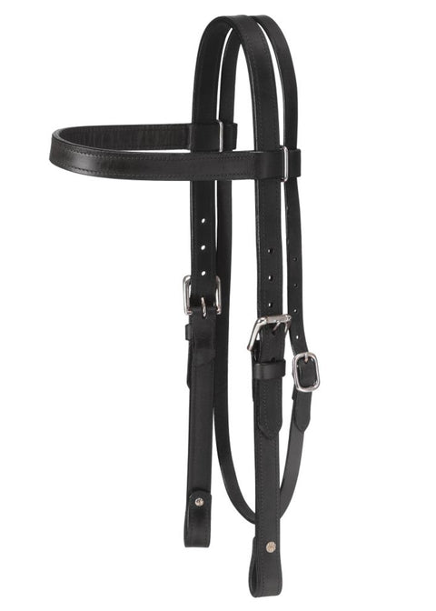 King Series Draft Leather Browband Headstall