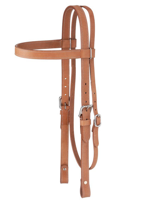King Series Draft Leather Browband Headstall
