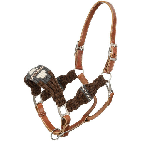 Tough1® Wool String Leather Halter