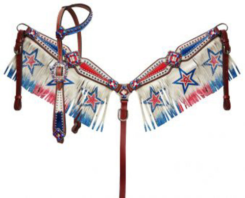 Showman® Red/White/Blue Patriotic Fringe Set