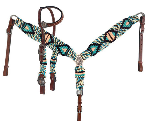 Showman® Glade Mohair Headstall & Breast Collar Set
