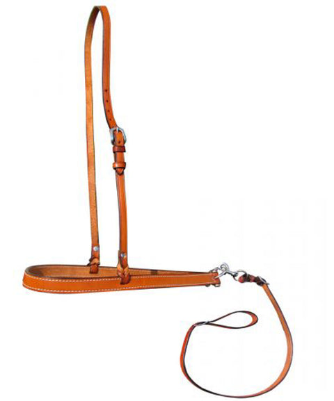 Showman® Argentinian Cow Leather Noseband & Tie Down
