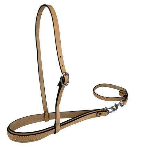 Showman® Argentinian Cow Leather Noseband & Tie Down