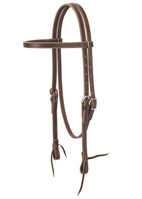 Weaver Leather® Brown Latigo Leather Browband Headstall