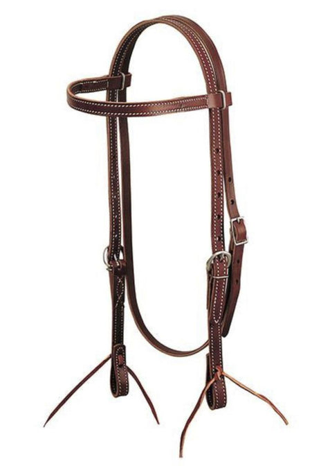 Weaver Leather® Burgundy Latigo Leather Browband Headstall