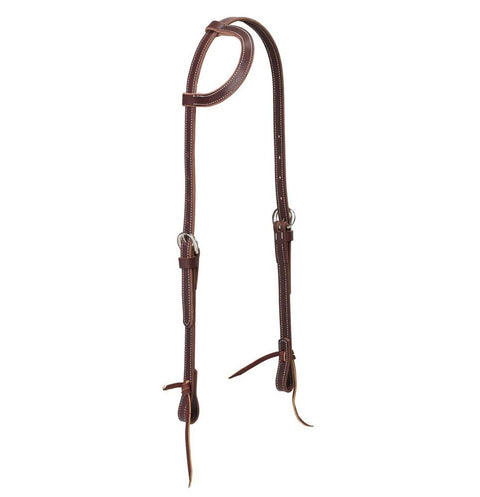 Weaver Leather® Latigo Leather Flat Sliding-Ear Headstall
