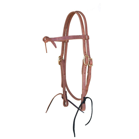 Western Headstall with Knotted Browband
