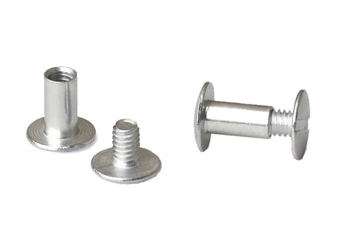 Chrome-Plated Floral Chicago Screw Floral, 10 x 5 x 13.3mm, 100 ct.