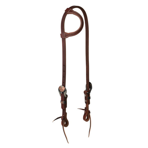 Weaver Leather® Working Tack Sliding Ear Headstall with Designer Hardware