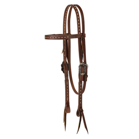 Weaver Leather® Buckstitch Browband Headstall, Oiled Hermann Oak®, Dusk Collection