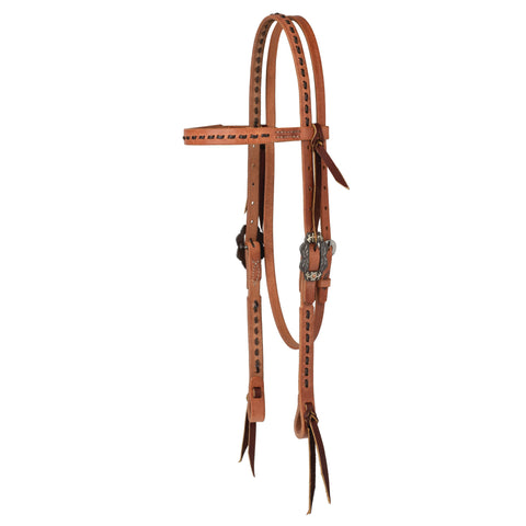 Weaver Leather® Buckstitch Browband Headstall, Hermann Oak® Russet, Dawn Collection