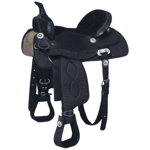 King Series Krypton Pro Trail Synthetic Western Saddle 16"