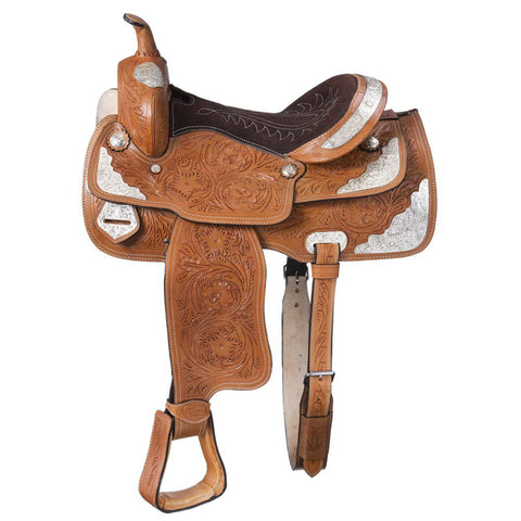 King Series McCoy Trail Saddle with Silver Accents 17"