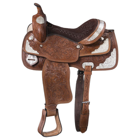 King Series McCoy Trail Saddle with Silver Accents 17"