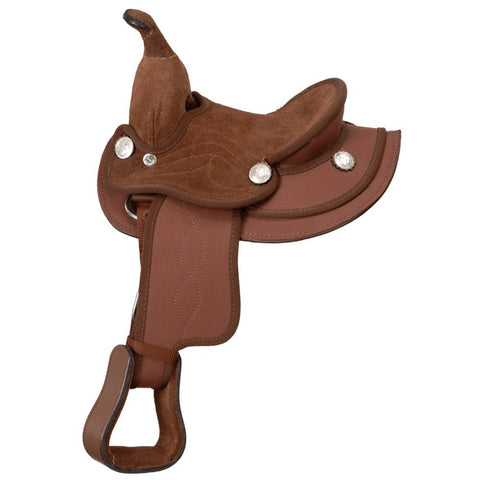 King Series Miniature Synthetic Round Skirt Saddle