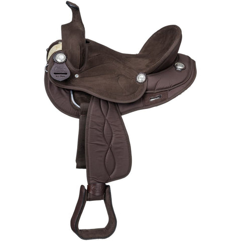 King Series Synthetic Round Skirt Competition Saddle 17"