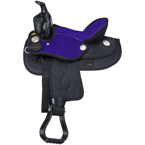 King Series Youths’ Eclipse Barrel Saddle 10"