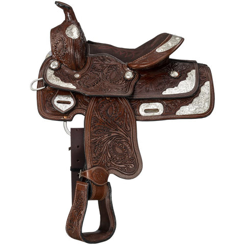 King Series Youths’ McCoy Trail Saddle with Silver Accents 12"