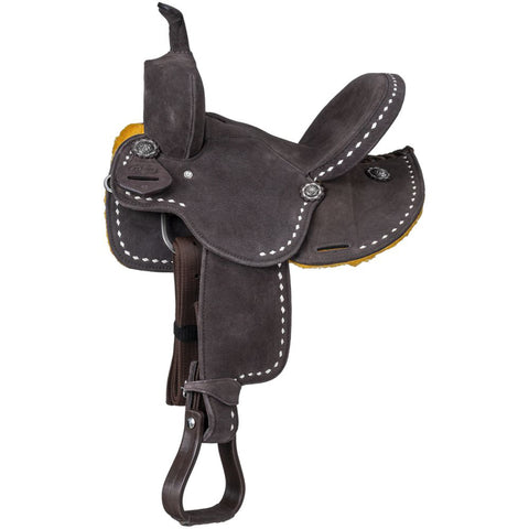 King Series Youths’ Stratford Suede Barrel Saddle 10"