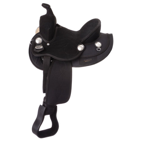 King Series Youths’ Synthetic Round Skirt Competition Saddle 12"