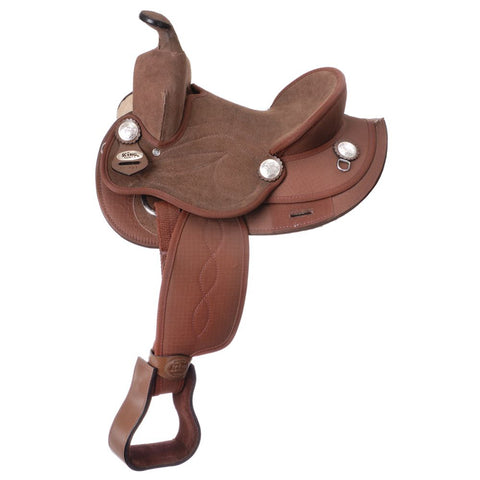 King Series Youths’ Synthetic Round Skirt Competition Saddle 12"