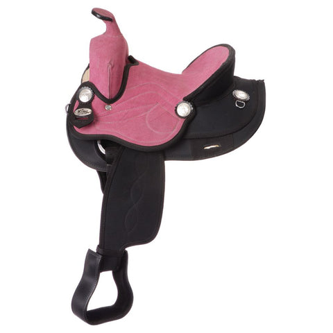 King Series Youths’ Synthetic Round Skirt Competition Saddle 12"