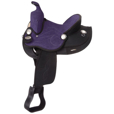 King Series Youths’ Synthetic Round Skirt Competition Saddle 13"