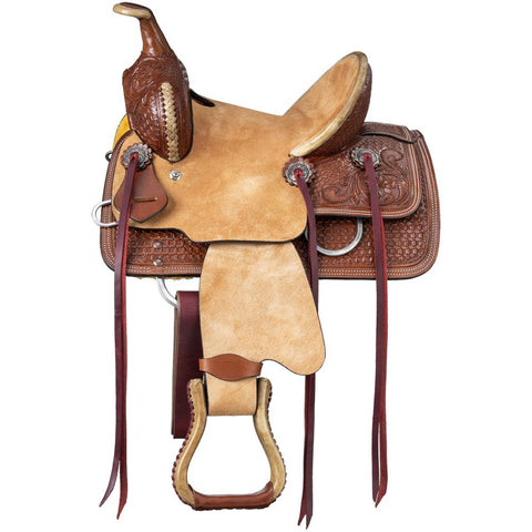 Royal King Youths’ Garrison Barrel Saddle 10"