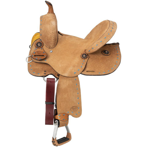 Royal King Youths’ Medina Roughout Barrel Saddle 10"