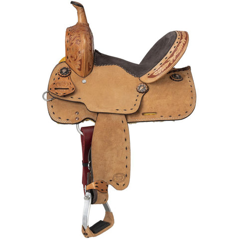 Royal King Youths’ Reno Roughout Barrel Saddle 10"