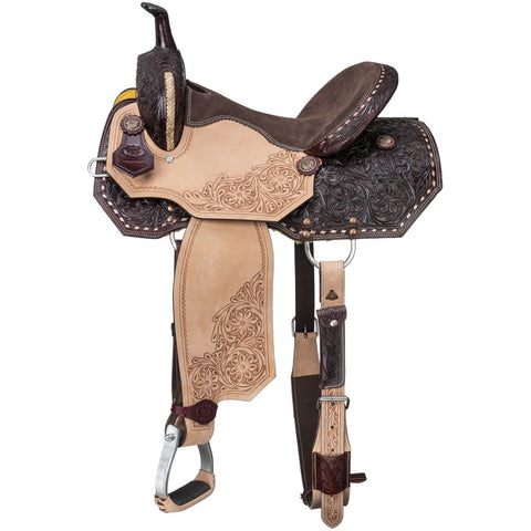 Silver Royal Youths’ Bisbee Barrel Saddle 12"