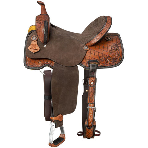 Silver Royal Youths’ Weber Barrel Saddle 13"
