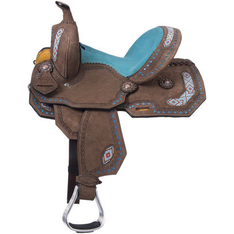 Silver Royal Youths’ Sonora Barrel Saddle 10"