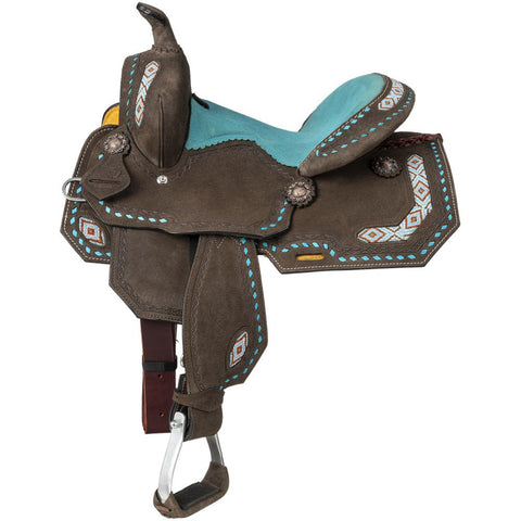 Silver Royal Youths’ Sonora Barrel Saddle 13"
