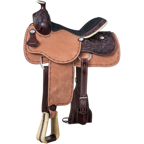 Silver Royal Youths’ Half Breed Roper Saddle 12"