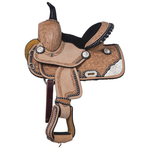 Silver Royal Mini Burn the Breeze Barrel Saddle