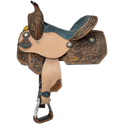 Silver Royal Youths’ Skylar Barrel Saddle 12"