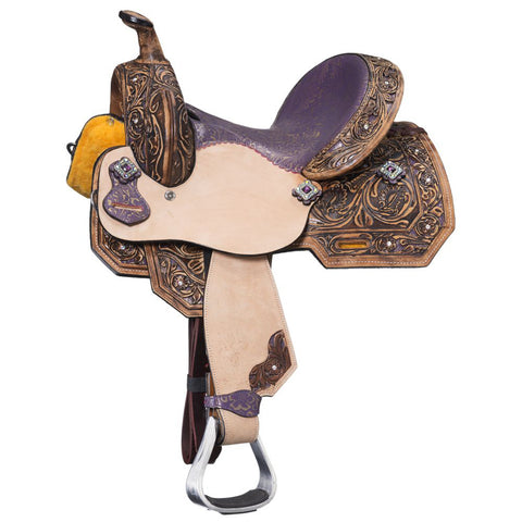 Silver Royal Youths’ Sweet Pea Barrel Saddle 13"