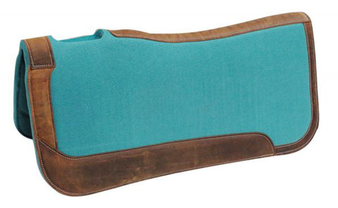 Showman® 31" x 32" Felt Western Saddle Pad, Teal