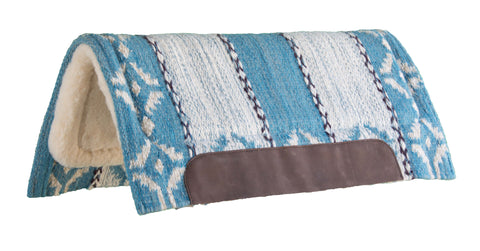 Wool-Blend Blanket-Top Western Saddle Pad