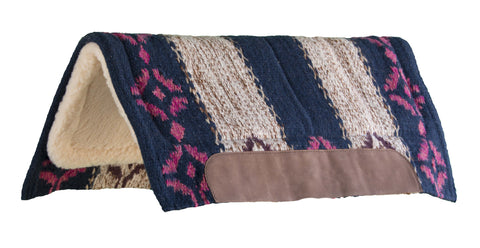 Wool-Blend Blanket-Top Western Saddle Pad