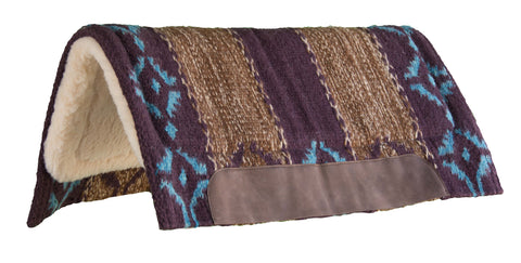 Wool-Blend Blanket-Top Western Saddle Pad