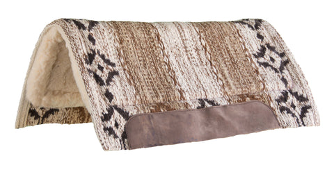 Wool-Blend Blanket-Top Western Saddle Pad