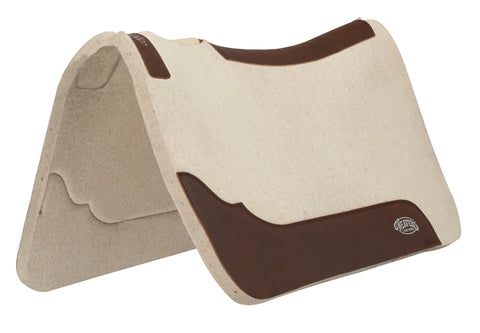 Weaver Leather® Contoured Steam Pressed Merino Wool Felt Saddle Pad - 1"