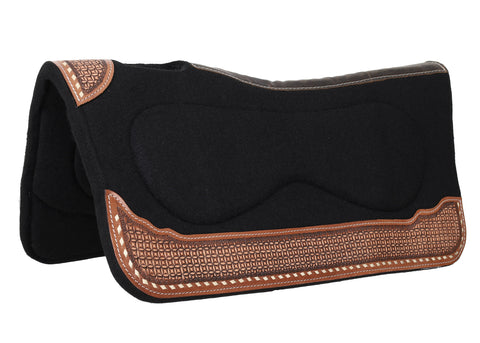 Showman® Waffle Weave Built-Up Felt Saddle Pad
