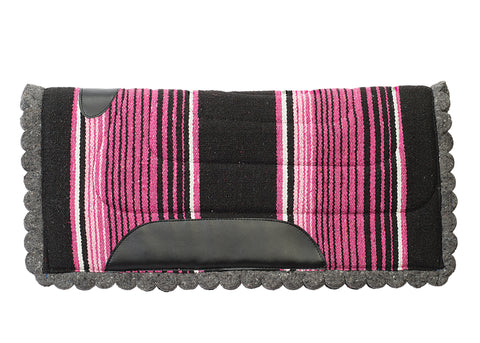 Economy Scalloped Felt-Lined Navajo Saddle Pad